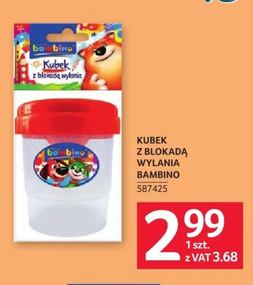 Kubek z blokadą wylania Bambino promocja w Selgros