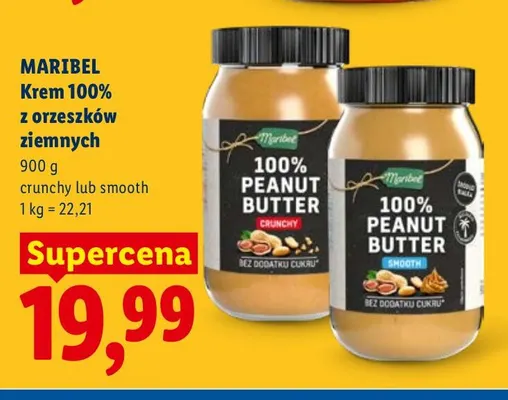Krem 100% z orzeszków ziemnych smooth Maribel promocja w Lidl
