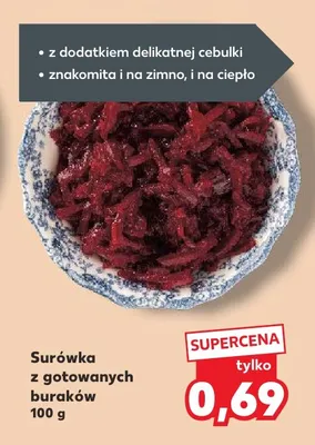 Surówka z gotowanych buraków promocja w Kaufland