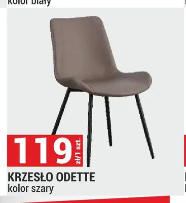 Krzesło Odette kolor szary promocja w Merkury Market