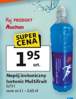Napój izotoniczny Isotonic Multifruit promocja w Auchan