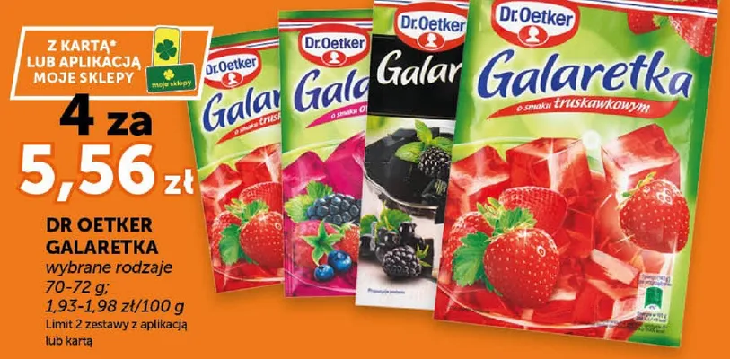 Galaretka wybrane rodzaje promocja w Groszek