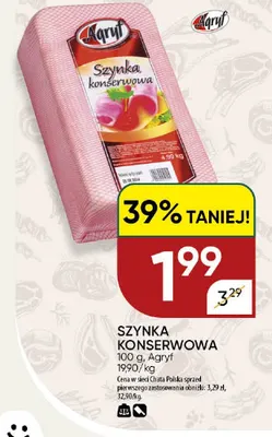 Szynka konserwowa Agryf promocja w Chata Polska