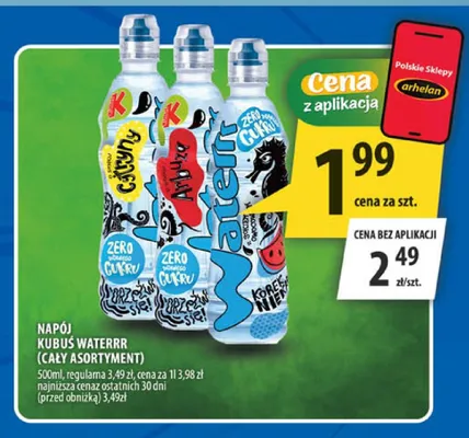 Napój Kubuś Waterrr Truskawka promocja w Arhelan
