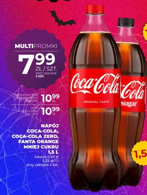 Napój gazowany Fanta Orange mniej cukru promocja w Duży Ben