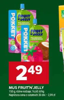 Mus Fruit'n'jelly różne rodzaje promocja w Stokrotka