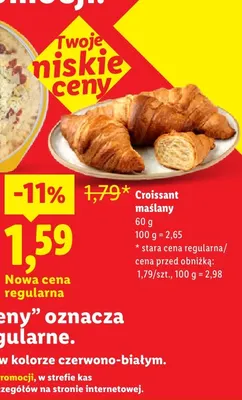 Croissant maślany promocja w Lidl