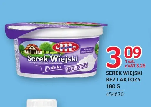 Serek wiejski bez laktozy Mlekovita promocja w Selgros