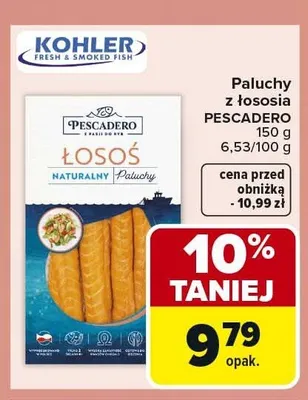 Paluchy z łososia PESCADERO promocja w Carrefour Market