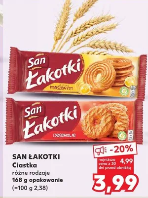 Ciastka różne rodzaje promocja w Kaufland