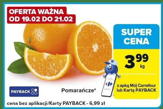Pomarańcze promocja w Carrefour Express