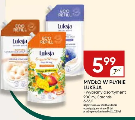 Mydło w płynie Luksja promocja w Chata Polska