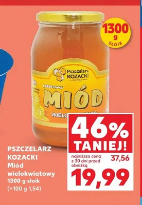Miód wielokwiatowy Pszczelarz Kozacki promocja w Kaufland
