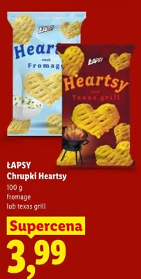 Chrupki ŁAPSY Heartsy promocja w Lidl