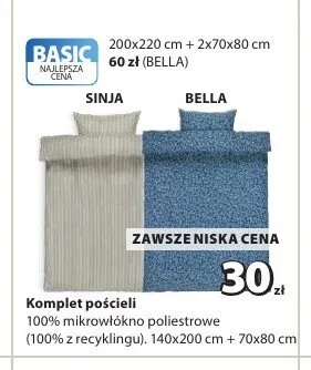 Komplet pościeli SINJA 140x200 cm promocja w Jysk
