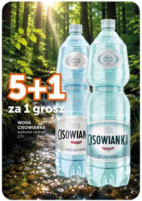 Woda niegazowana Cisowianka promocja w Groszek