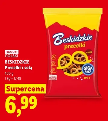 Precelki z solą Beskidzkie promocja w Lidl