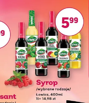 Syrop Łowicz Wiśnia promocja w Bliski