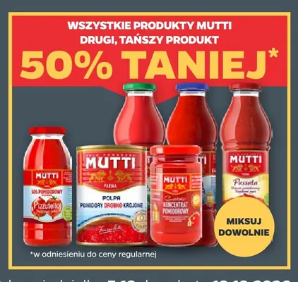 Sos pomidorowy Pizzutello Mutti promocja w Netto