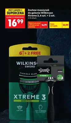 Zestaw maszynki do golenia Xtreme 3 promocja w Biedronka