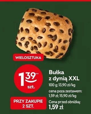 Bułka z dynią XXL promocja w Żabka