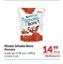 Cukierki Kinder Schoko-Bons Ferrero promocja w Makro