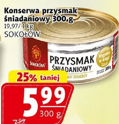 Konserwa przysmak śniadaniowy promocja w Prim Market