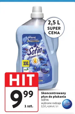 Skoncentrowany płyn do płukania wybrane rodzaje promocja w Intermarche