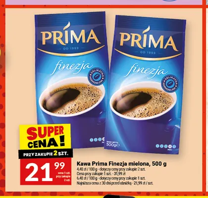 Kawa mielona Prima Finezja promocja w Twój Market