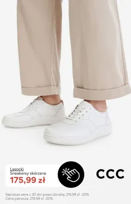 Sneakersy skórzane Lasocki promocja w CCC