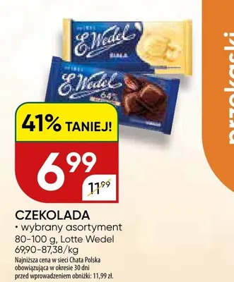 Czekolada wybrany asortyment promocja w Chata Polska