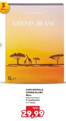 Wino białe wytrawne Chenin Blanc promocja w Kaufland