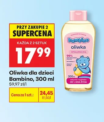 Oliwka dla dzieci Bambino promocja w Biedronka