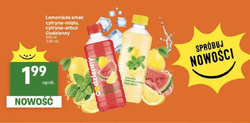 Lemoniada o smaku cytryna-mięta Codzienny promocja w Delikatesy Centrum