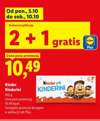 Kinder Kinderini promocja w Lidl
