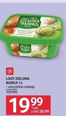Lody zielona budyń 1 l Selgros promocja w Selgros