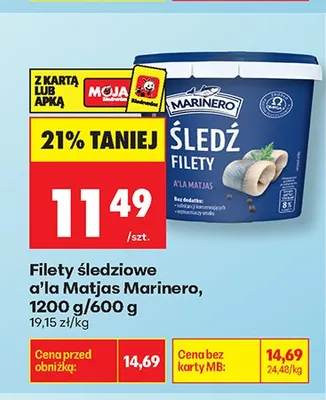 Filety śledziowe a'la Matjas Marinero promocja w Biedronka