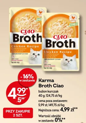 Karma Broth Ciao bulion kurczak promocja w Żabka