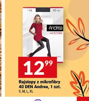 Rajstopy z mikrofibry 40 DEN Andrea promocja w Twój Market