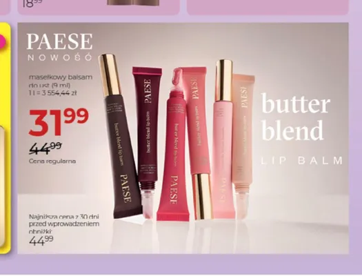 Masełkowy balsam do ust Paese Nowość promocja w Drogerie Jawa