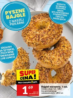 Bajgiel warszynny Białecki Piekarnia promocja w Twój Market