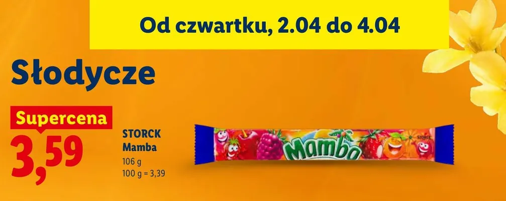 Cukierki Mamba promocja w Lidl