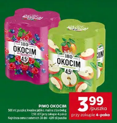 Piwo Okocim malina z borówką promocja w Stokrotka