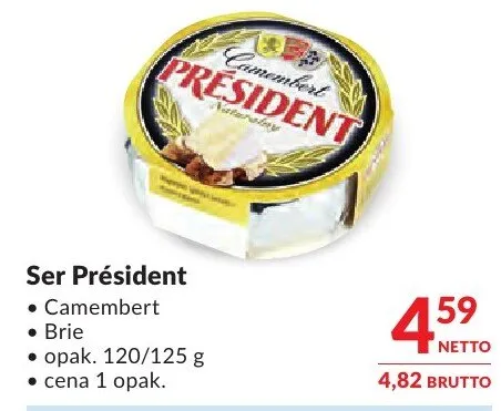 Ser Président Brie promocja w Makro