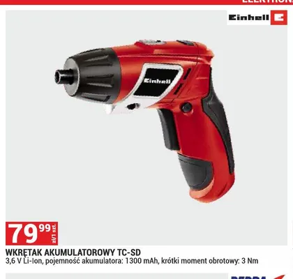Wkrętak akumulatorowy Einhell TC-SD promocja w Merkury Market