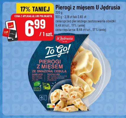 Pierogi z mięsem ze smażoną cebulą U Jędrusia promocja w POLOmarket