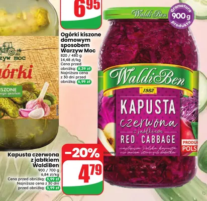 Kapusta czerwona z jabłkiem WaldiBen promocja w Dino