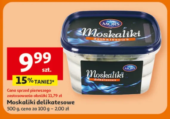 Moskaliki delikatesowe Mors promocja w Auchan