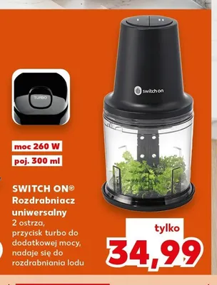 Rozdrabniacz uniwersalny SWITCH ON moc 260W poj. 300ml promocja w Kaufland