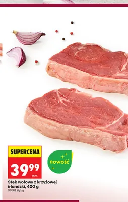 Stek wołowy z krzyżowej irlandzki promocja w Biedronka